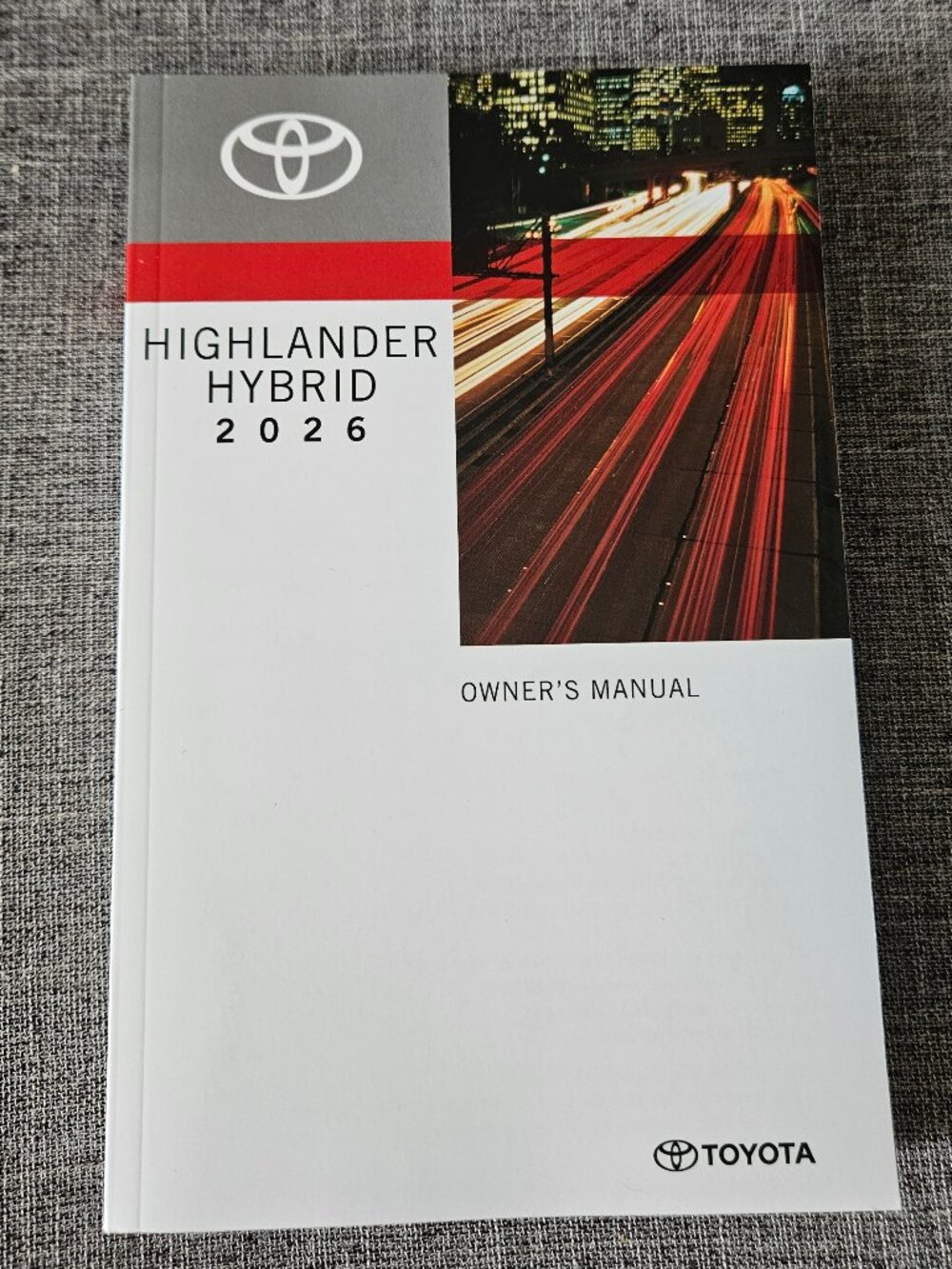 2026 TOYOTA HIGHLANDER HYBRID Owner's Manual